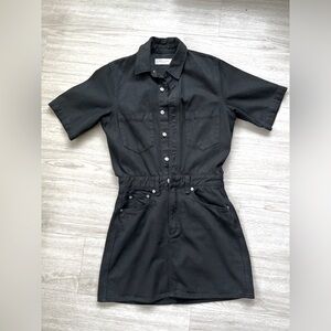 Rag & Bone black denim mini dress